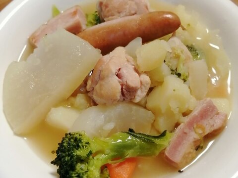 簡単♪大根とゴロゴロ野菜のポトフ